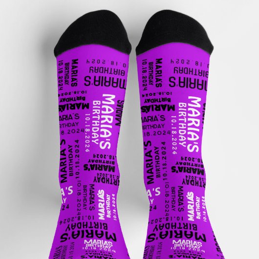 ダンスフロア誕生日テイクホームギフトソックス ソックス (上部)