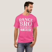 ダンスブロ支援が退屈なダおもしろいンス Tシャツ (正面フル)