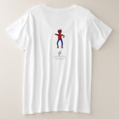 ダンスペアレントアップル プラスサイズTシャツ (デザイン裏面)