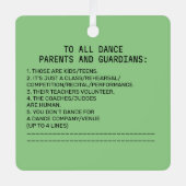 ダンスペアレントリマインダーシープセージ メタルオーナメント (正面)