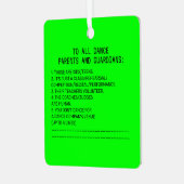 ダンスペアレントリマインダーバナナライム メタルオーナメント (正面左)