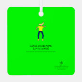 ダンスペアレントリマインダーバナナライム メタルオーナメント (裏面)