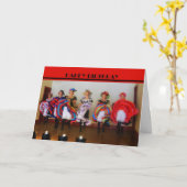 ダンスホールガールズハッピーバースデーカード カード (黄色い花)