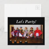 ダンスホール女子「パーティーしよう！」 インビテーションポストカード (正面/裏面)