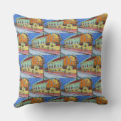 ダンスホールBellevue、Obverse by Ernst Ludwig Kirch クッション (裏面)