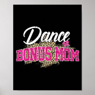 ダンスボーナス ママ ヒョウ柄 面白い ダンシングママ 母の日 ポスター
