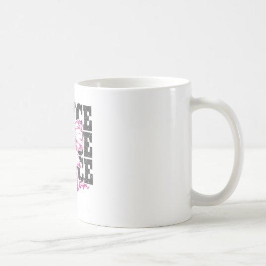 ダンスママおもしろいダンスママ母ママの日 コーヒーマグカップ (右)
