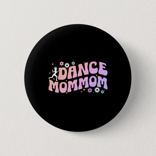 ダンスママのダンスMommomママ踊りMommom Gra 缶バッジ (正面)