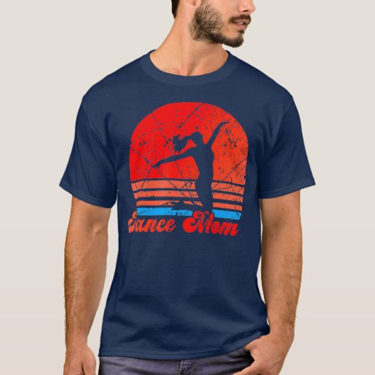 ダンスママ踊りモンマイマザーディスコ Tシャツ (正面)