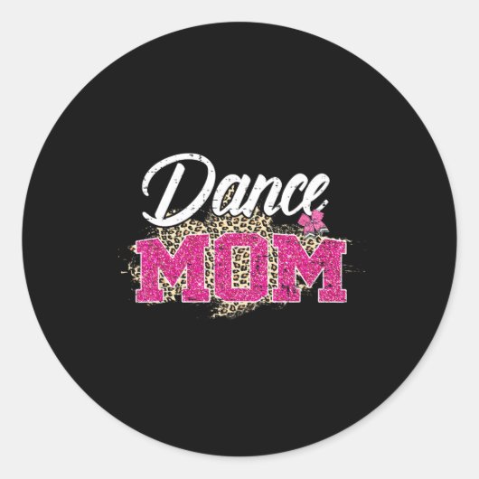 ダンスマムヒョウおもしろい踊りマママママママママママママザーズ ラウンドシール (正面)