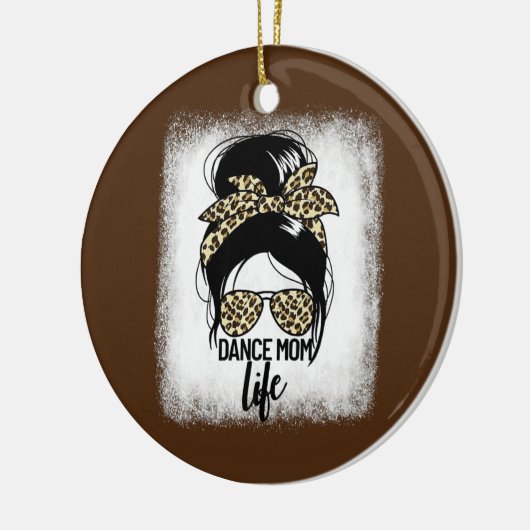 ダンスマムライフメッシーブンバレリーナマムギフトダンス セラミックオーナメント (左)