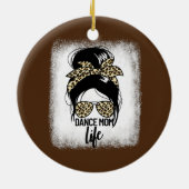 ダンスマムライフメッシーブンバレリーナマムギフトダンス セラミックオーナメント (裏面)