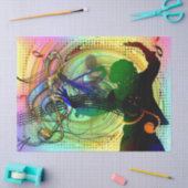 ダンスミュージックダンサーのデコページ 薄葉紙 (クラフト)