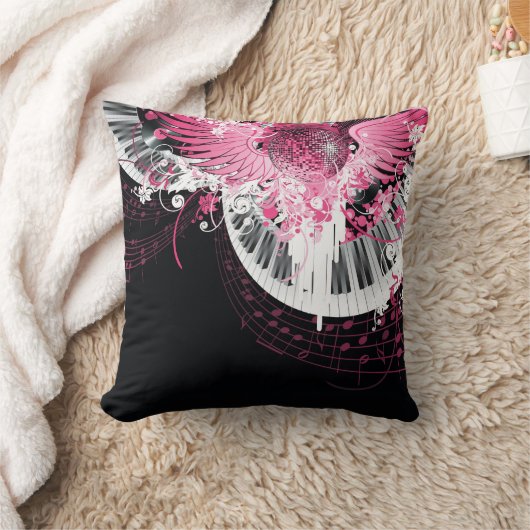 ダンスミュージックディスコボールピアノソファ装飾用クッション クッション (ブランケット)