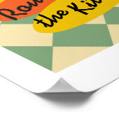 ダンスミーラウンドザキッチンレトロプリント ポスター (角)