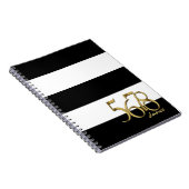 ダンスモダンテンポオンストライプパターン ノートブック (右側)