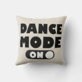 ダンスモードオン踊り引用文タン/グレー クッション (裏面)
