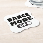 ダンスモードオン、ダンサー、踊り引用文結婚披露宴 ペーパーコースター (アングル)