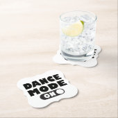 ダンスモードオン、ダンサー、踊り引用文結婚披露宴 ペーパーコースター (インサイチュ)