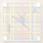 ダンスライクピートモンドリアンアモダンート ガラスコースター (裏面)