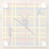 ダンスライクピートモンドリアンアモダンート ガラスコースター (裏面)