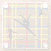 ダンスライクピートモンドリアンアモダンート ガラスコースター (裏面)