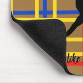 ダンスライクピートモンドリアンアモダンート マウスパッド (コーナー)