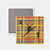 ダンスライクピートモンドリアンアモダンート マグネット (正面/裏面)