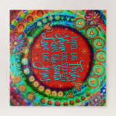 ダンスライク霜の降りた引用文フェスティバルジグカラフルソー ジグソーパズル (横)