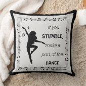 ダンスラバーズミュージックラバーズ感動的ライフ引用文 クッション (ブランケット)