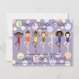 ダンスリカラフルサイタル招待状 招待状