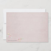 ダンスリサイお洒落タルガールの写真の招待状 招待状 (裏面)