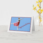 ダンスリサイタルおめでとうございます カード (黄色い花)