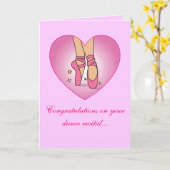 ダンスリサイタルおめでとうカード カード (黄色い花)