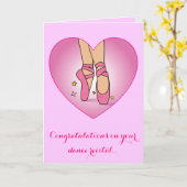 ダンスリサイタルおめでとうカード カード (黄色い花)