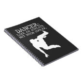 ダンスリサイタルダンサー卒業カッコいい踊り少年 ノートブック (右側)