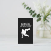 ダンスリサイタルダンサー卒業クール踊り少年 名刺 (スタンド正面)