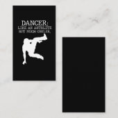 ダンスリサイタルダンサー卒業クール踊り少年 名刺 (正面/裏面)