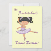 ダンスリサイタルバレリーナ 招待状 (正面)