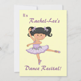 ダンスリサイタルバレリーナ 招待状