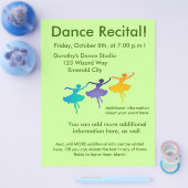 ダンスリサイタルフライヤー チラシ (シングル)