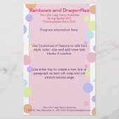 ダンスリサイタルプログラム (裏面)