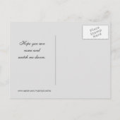 ダンスリサイタルポストカード招待状 インビテーションポストカード (裏面)