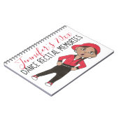 ダンスリサイタルメモリーズパーソナライズされたヒップホップダンサー ノートブック (左側)