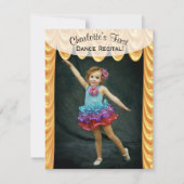 ダンスリサイタル写真テンプレート招待状 招待状 (正面)