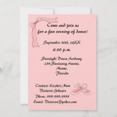 ダンスリサイタル小さな女の子/ピンク 招待状 (裏面)