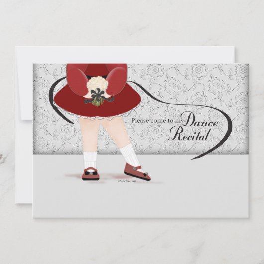 ダンスリサイタル招待状 招待状 (正面)