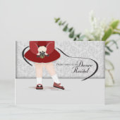 ダンスリサイタル招待状 招待状 (スタンド正面)