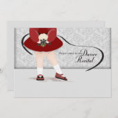 ダンスリサイタル招待状 招待状 (正面/裏面)