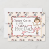 ダンスリサイタル招待状 招待状 (正面)